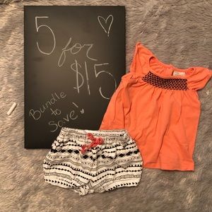 Orange 2-piece outfit